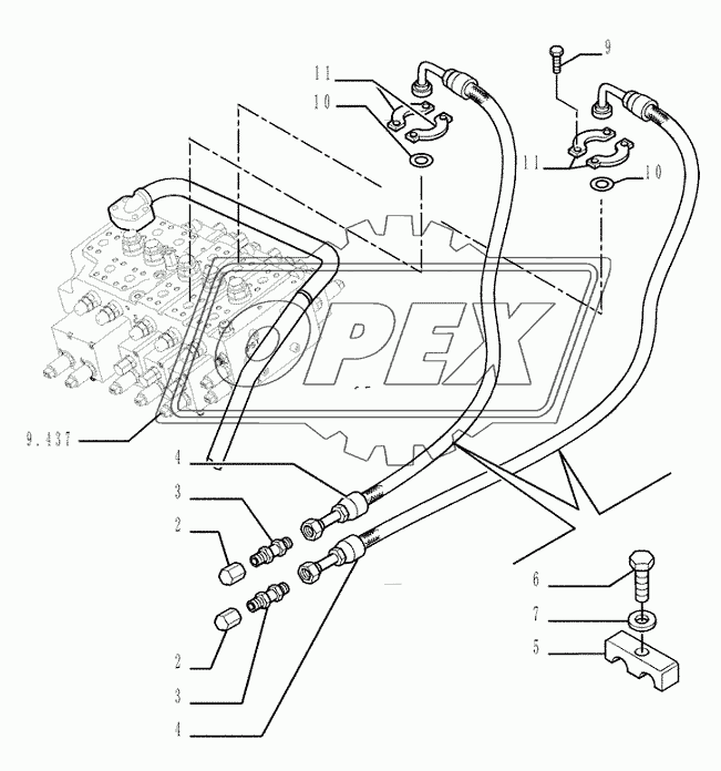 3.471(01) ­ PIPING ­ HYDRAULIC TILT