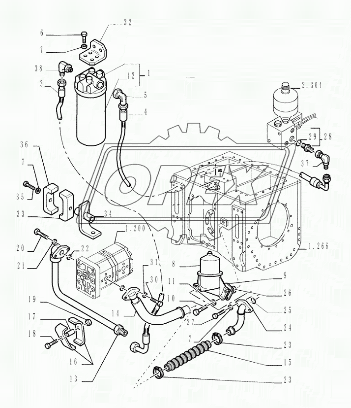 2.319(01) ­ BRAKE / STEERING DIFFERENTIAL CONNECTING PIPES