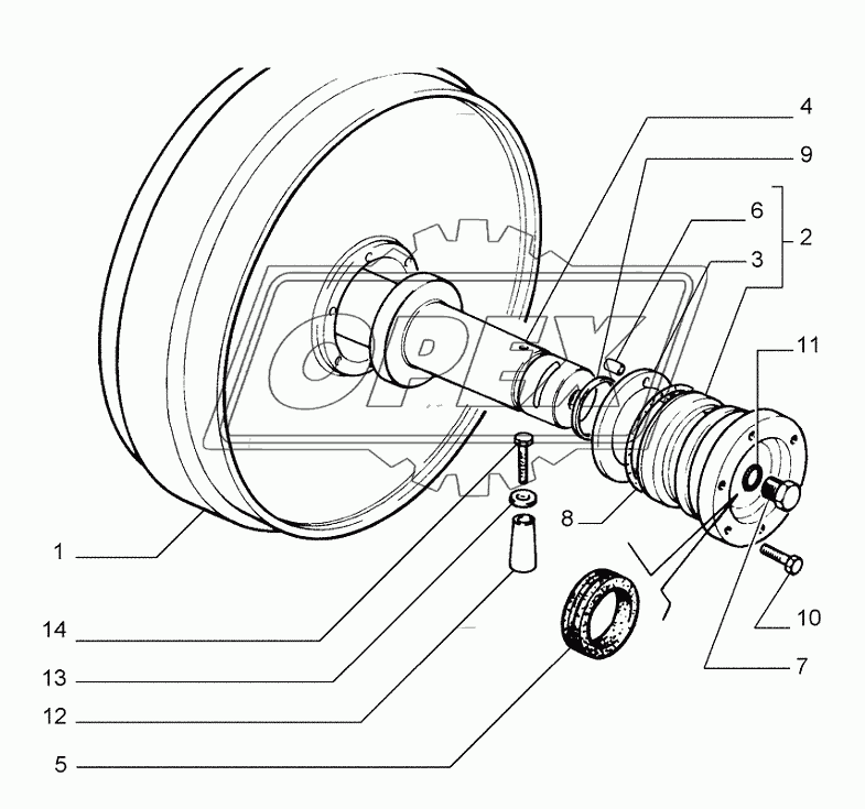 2.346(01) ­ TRACK IDLER ­ WHEEL