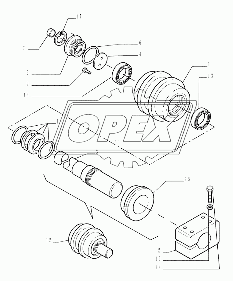 2.347(01) ­ TRACK CARRIER ROLLER