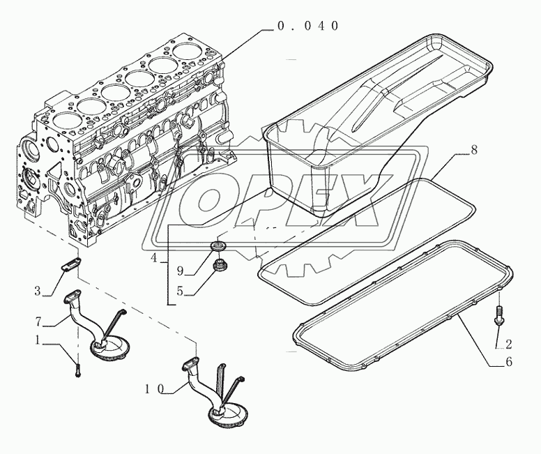 0.042(01) ­ ENGINE OIL SUMP