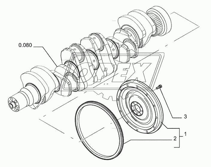 0.083(01) ­ FLYWHEEL ­ ENGINE