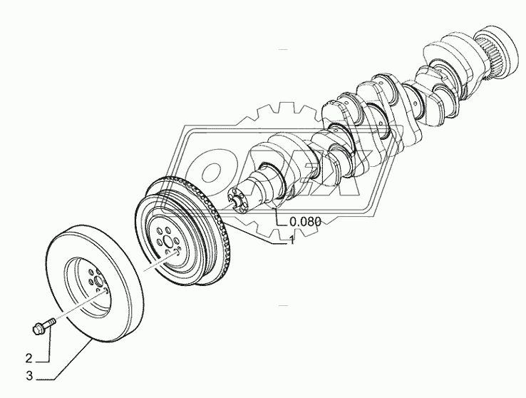 0.084(01) ­ PULLEY ­ CRANKSHAFT