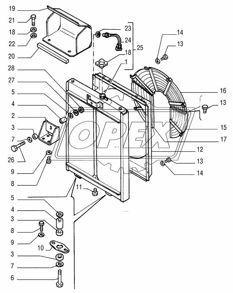 ENGINE COOLING SYSTEM ­ WATER RADIATOR