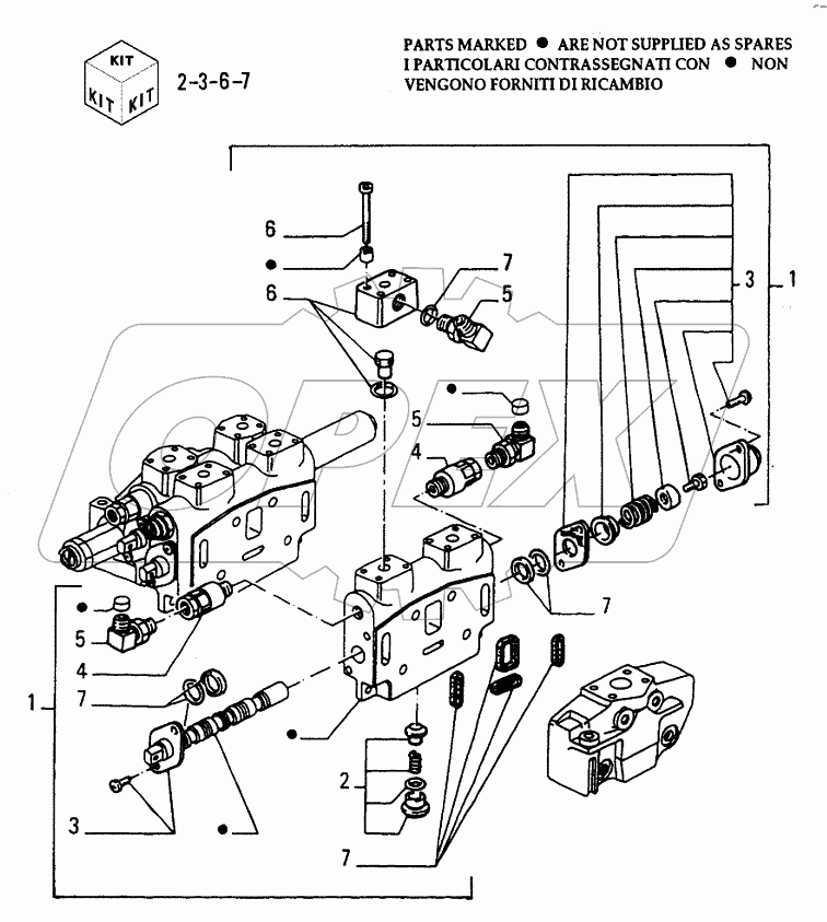 3 SPOOL VALVE ­ COMPONENTS