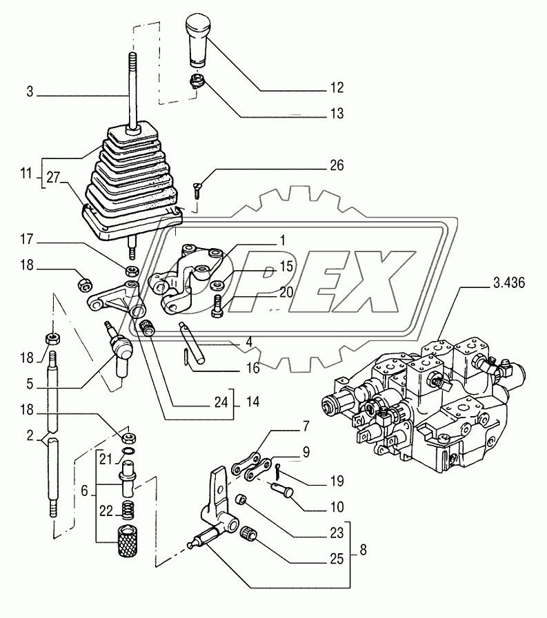 CONTROL VALVE LINKAGE 3