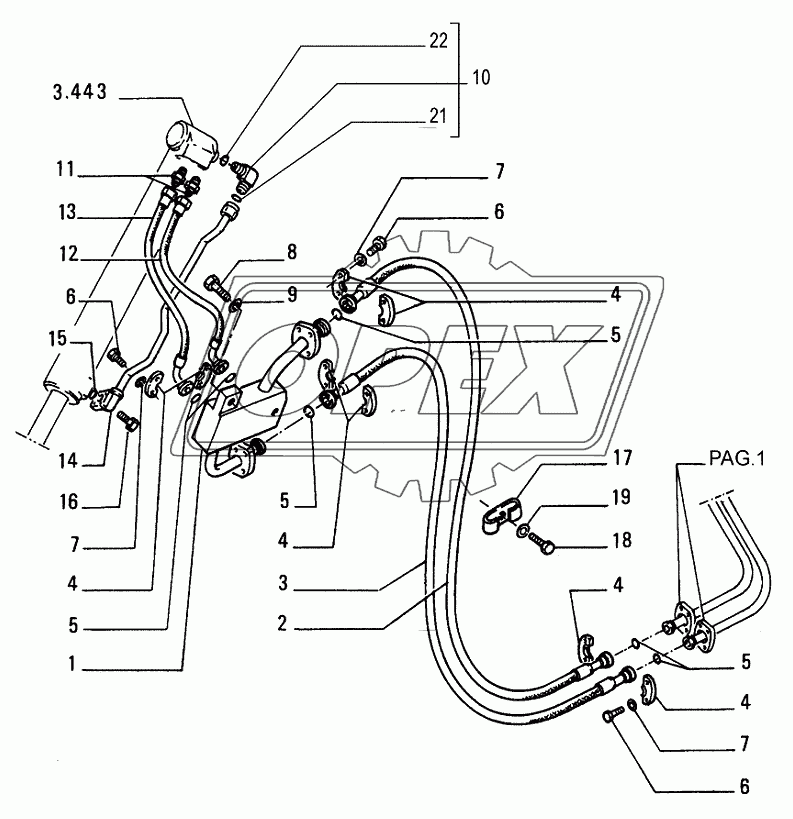 LIFT CYLINDERS PIPING 2