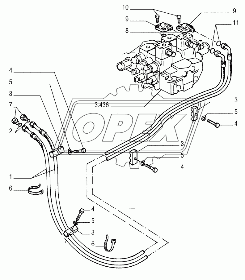 PIPING ­ HYDRAULIC TILT