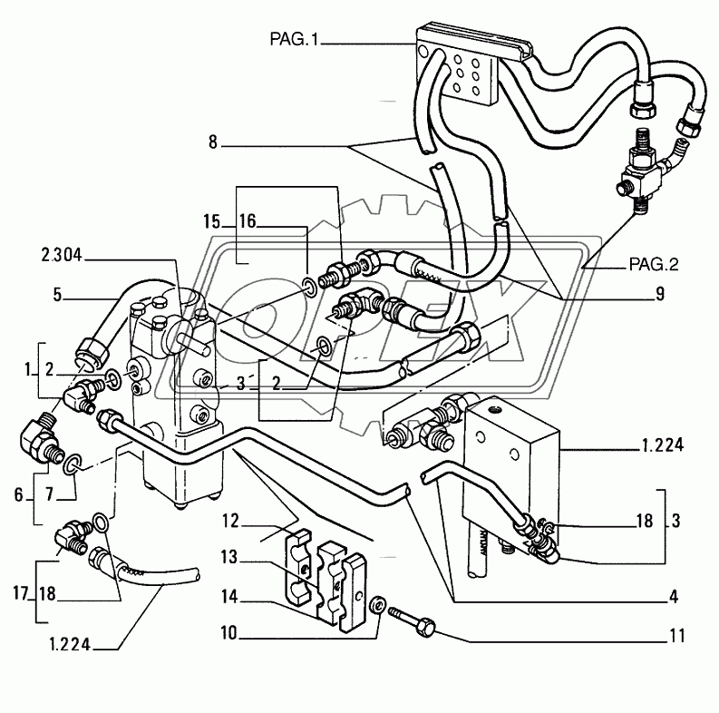 STEERING CONNECTING PIPING 3