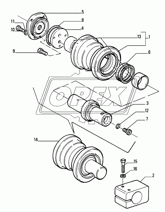 TRACK CARRIER ROLLER