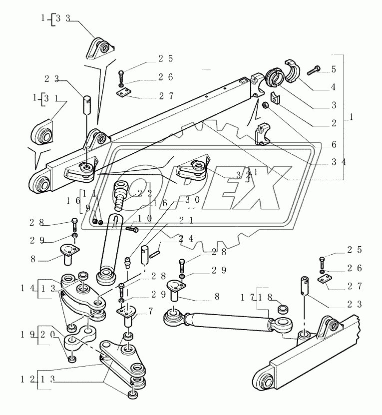 PUSHBEAMS AND STRUTS (HSU) ­ OPTIONAL CODE 76026283 1