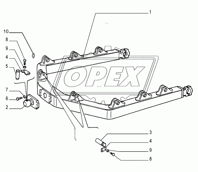 C­FRAME ­ HYDRAULIC TILT ­ OPTIONAL CODE 76035625 1