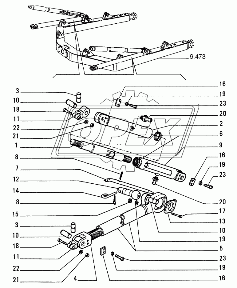 STRUTS ­ MECHANIC TILT ­ OPTIONAL CODE 76035556