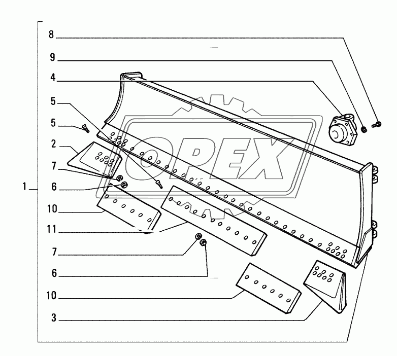 ANGLE MOLDBOARD (HA) ­ ANGLEDOZER (HA) ­ OPTIONAL CODE 76026849