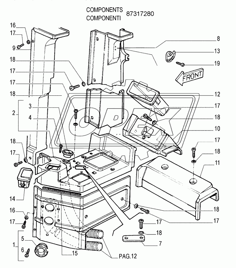 ROPS CAB ­ COVERING ­ OPTIONAL CODE 784133051