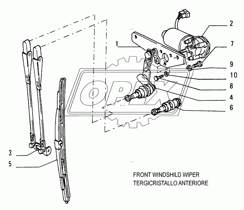 ROPS CAB ­ WINDSHIELD WIPER ­ OPTIONAL CODE 784133051 1