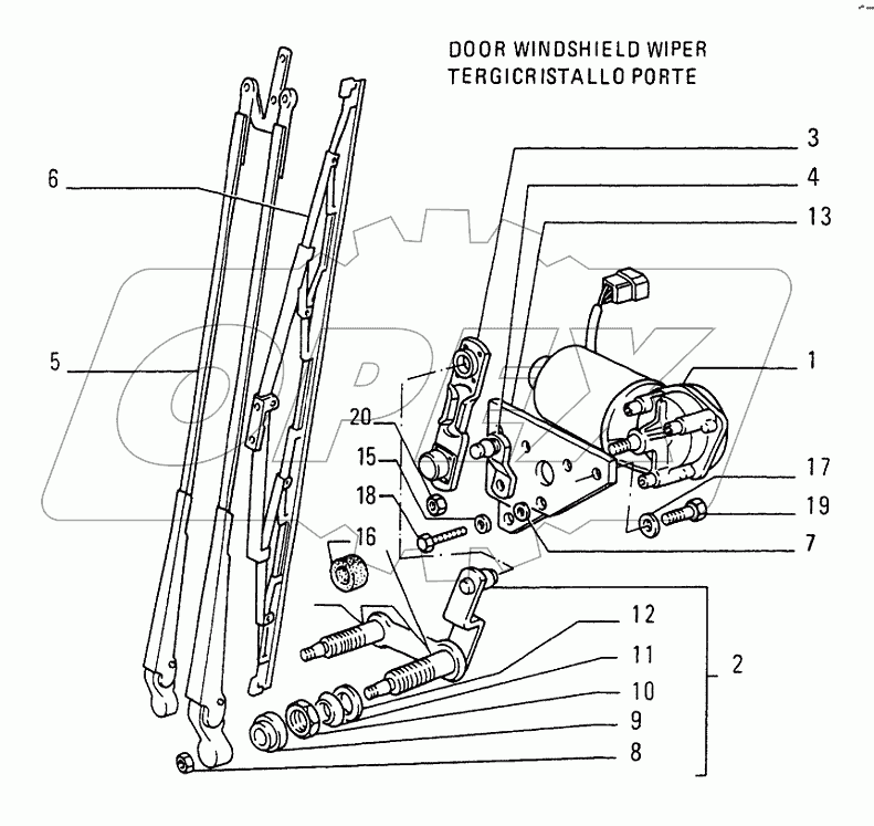 ROPS CAB ­ WINDSHIELD WIPER ­ OPTIONAL CODE 784133051