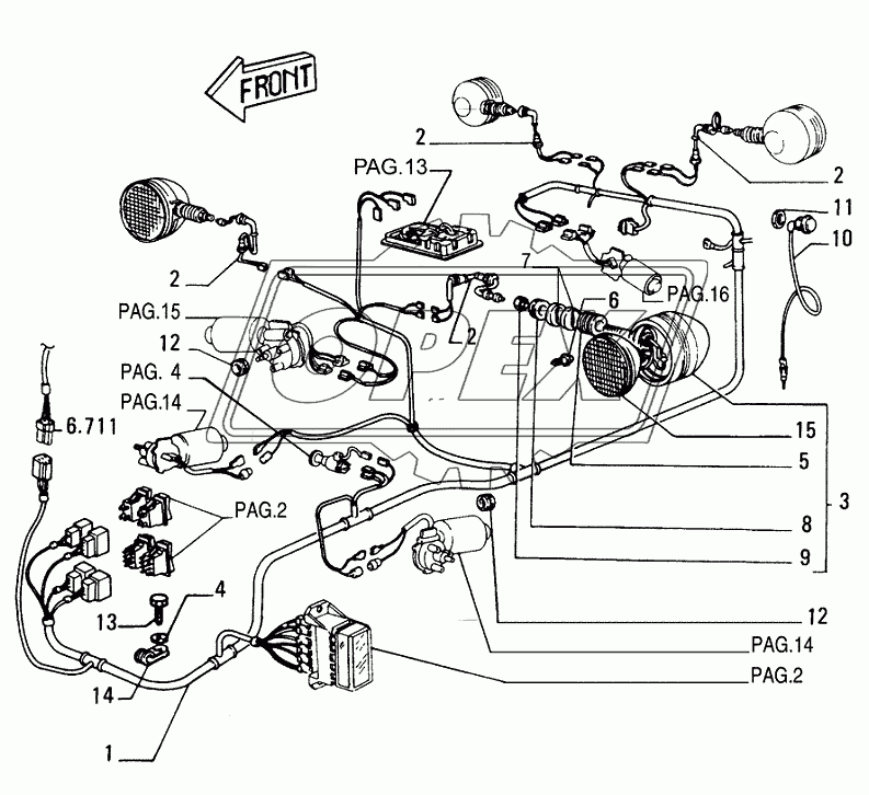 ROPS CAB ­ ELECTRICAL SYSTEM ­ OPTIONAL CODE 784133051