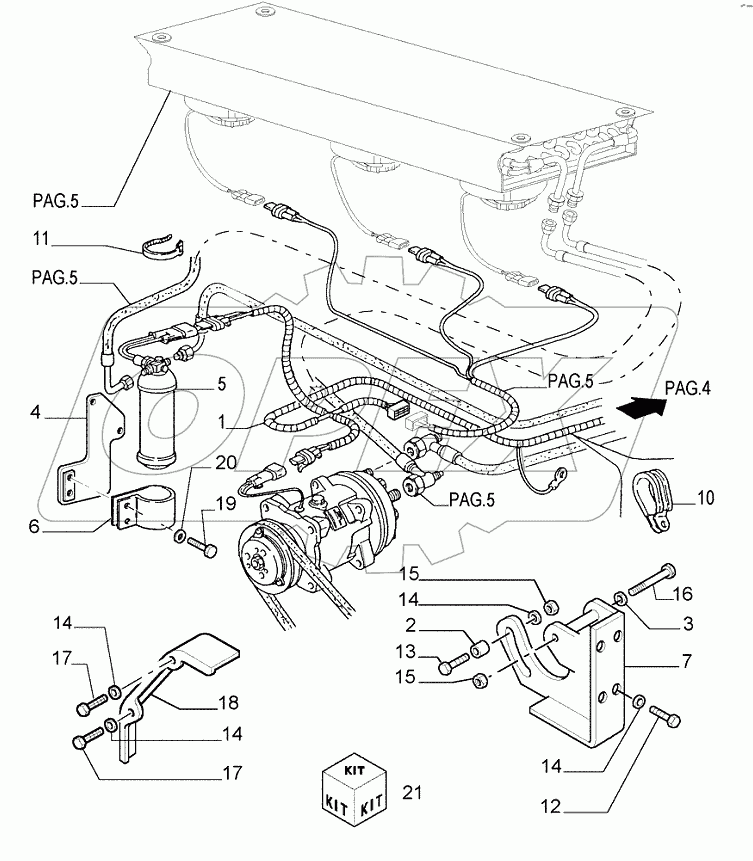 AIR CONDITIONING ­ PIPING ­ OPTIONAL CODE 784135031