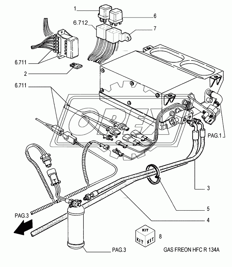 AIR CONDITIONING ­ ELECTRICAL SYSTEM ­ OPTIONAL CODE 784135031