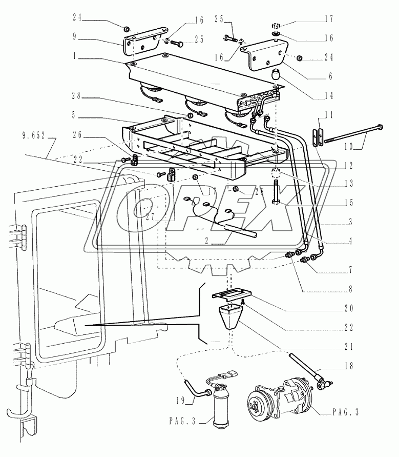 AIR CONDITIONING ­ CONDENSER ­ OPTIONAL CODE 784135031 1