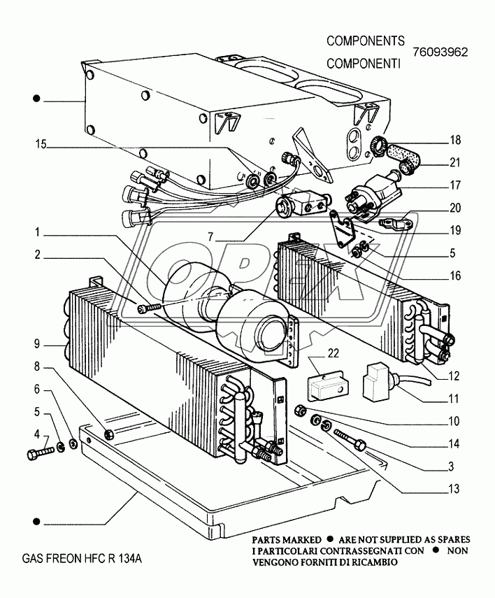 AIR CONDITIONING ­ HEATER ­ OPTIONAL CODE 784135031