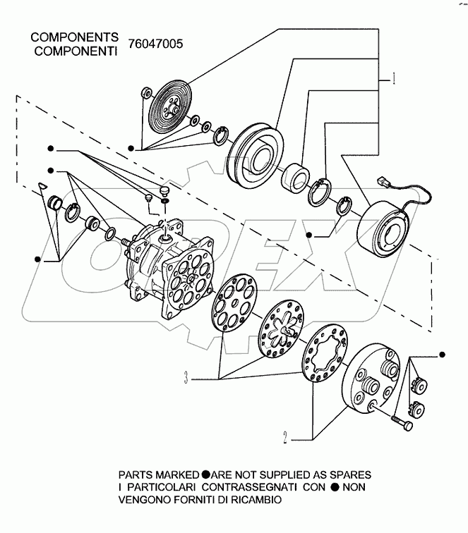 AIR CONDITIONING ­ CONDENSER ­ OPTIONAL CODE 784135031