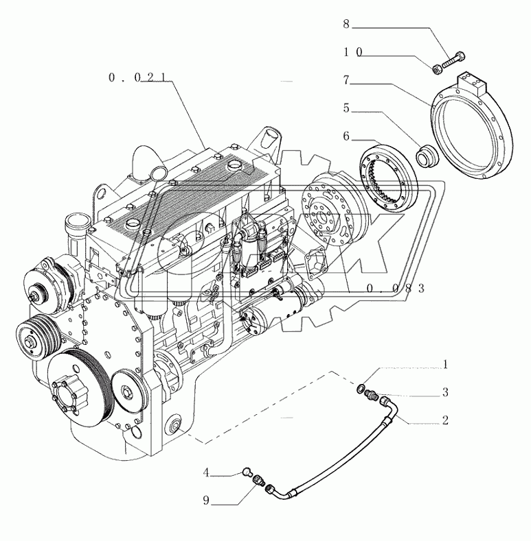 0.505(02) ­ SUSPENSION ­ ENGINE