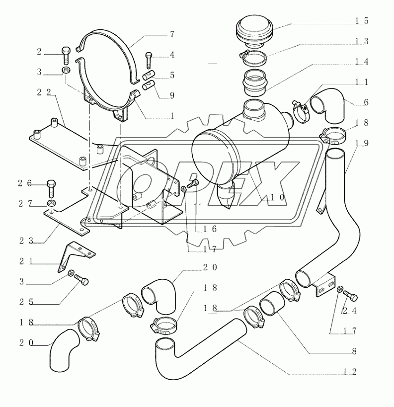 0.540(01) ­ AIR CLEANER ­ ENGINE