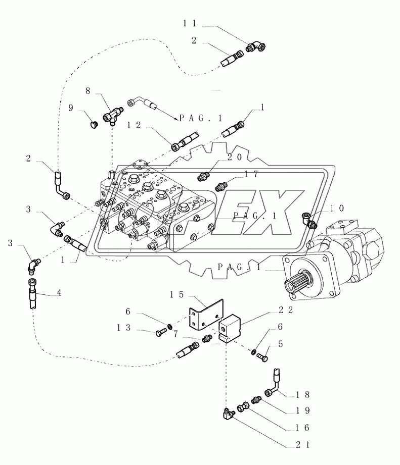 3.434(07) ­ HYDRAULIC SYSTEM PIPING