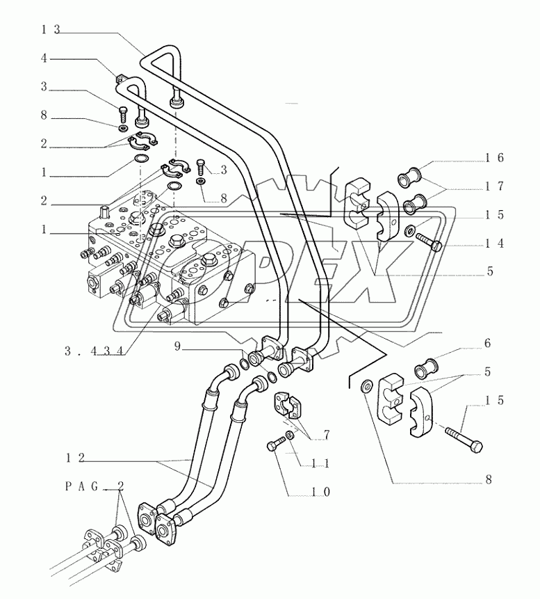 3.443(01) ­ LIFT CYLINDERS ­ PIPING