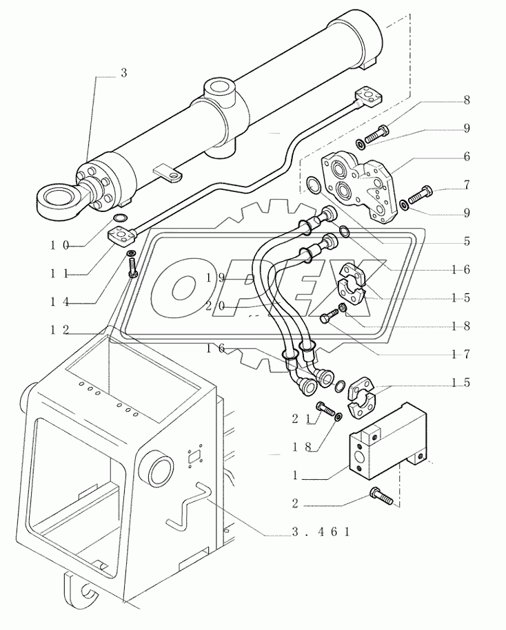 3.443(03) ­ LIFT CYLINDERS ­ PIPING