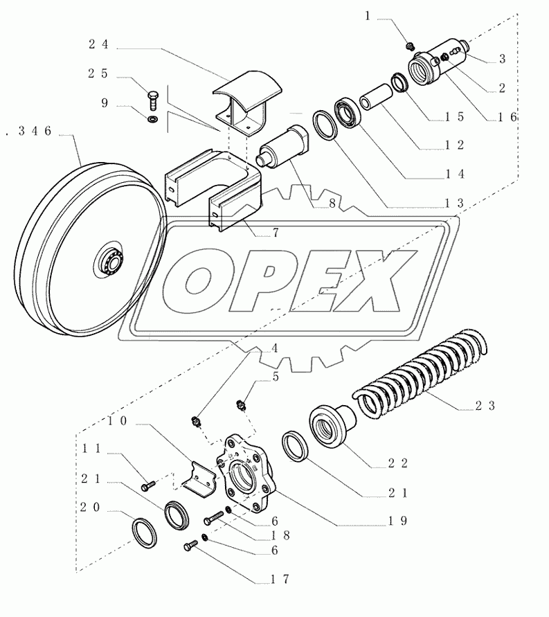 2.347(01) ­ TRACK CARRIER ROLLER ­ TRACK IDLER