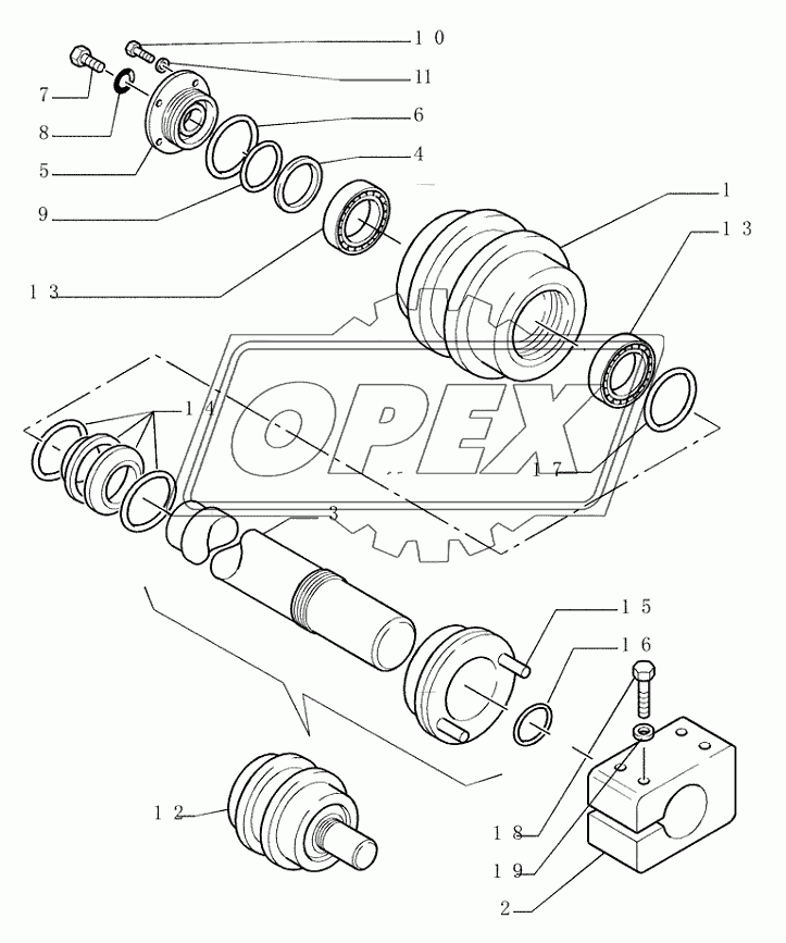 2.347(02) ­ TRACK CARRIER ROLLER ­ TRACK IDLER