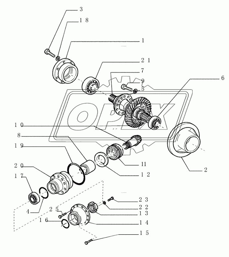 1.267(01) ­ BEVEL GEAR SET