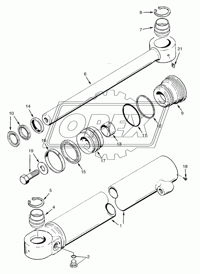 CYLINDER ASSY ­ ANGLE