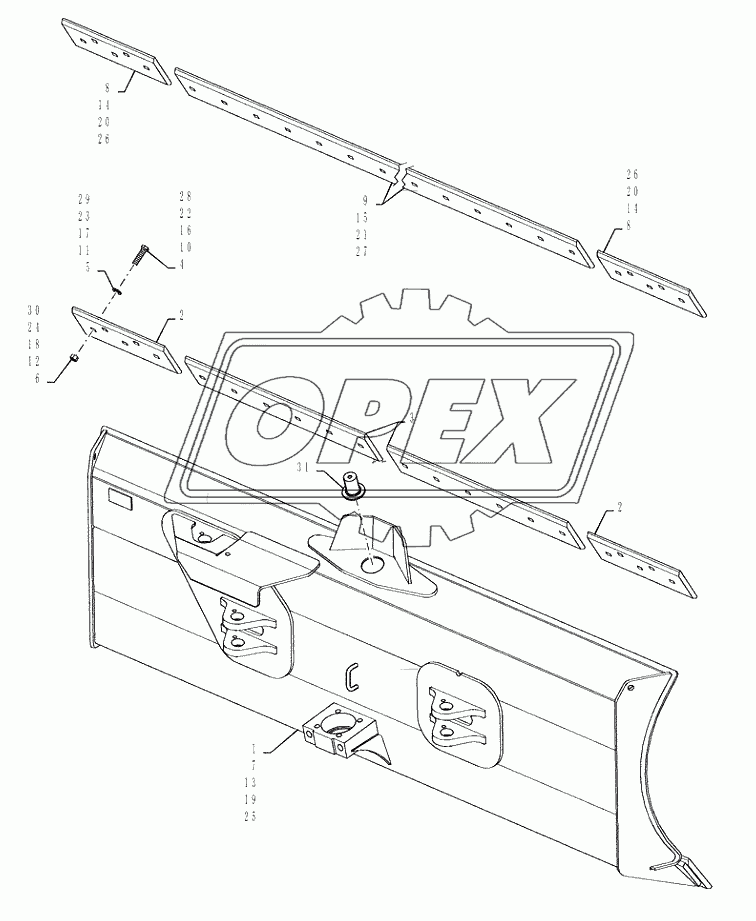 BLADE, DOZER ­ EDGES, CUTTING