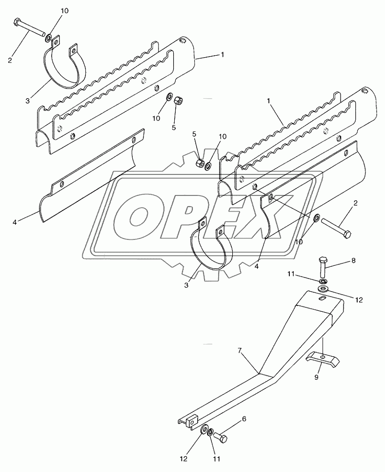 SHIELDS, DOZER HYDRAULICS