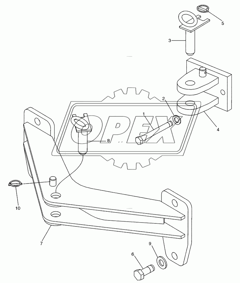 DRAWBAR ­ HOOK, TOWING