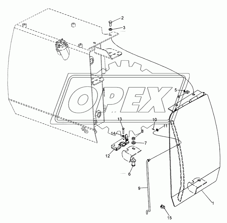 DOOR, REAR ­ TANK, HYDRAULIC OIL