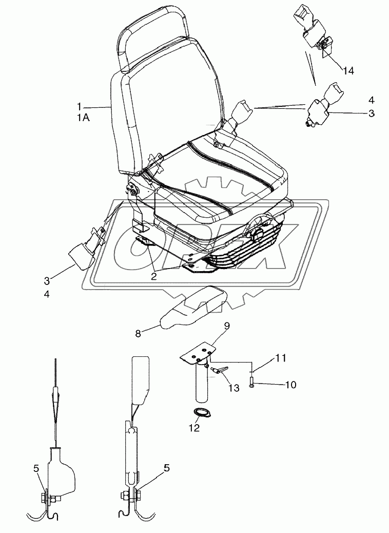 SEAT ASSY, MECHANICAL SUSPENSION ­ MOUNTING