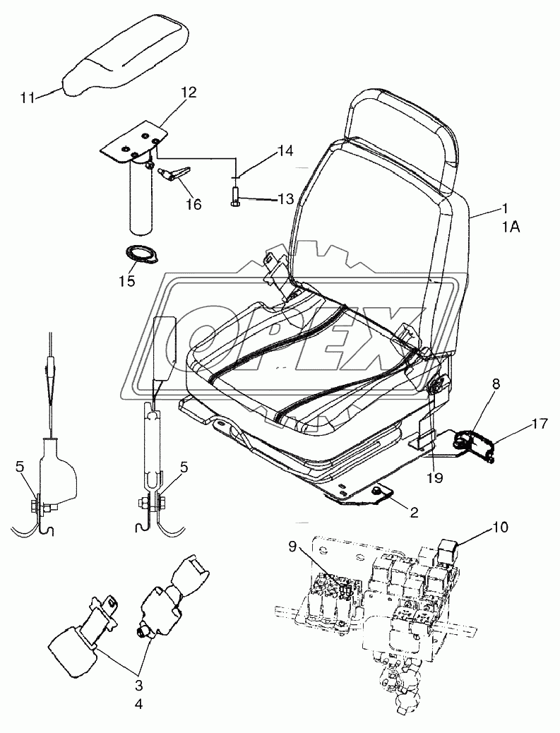 SEAT ASSY, AIR SUSPENSION ­ MOUNTING