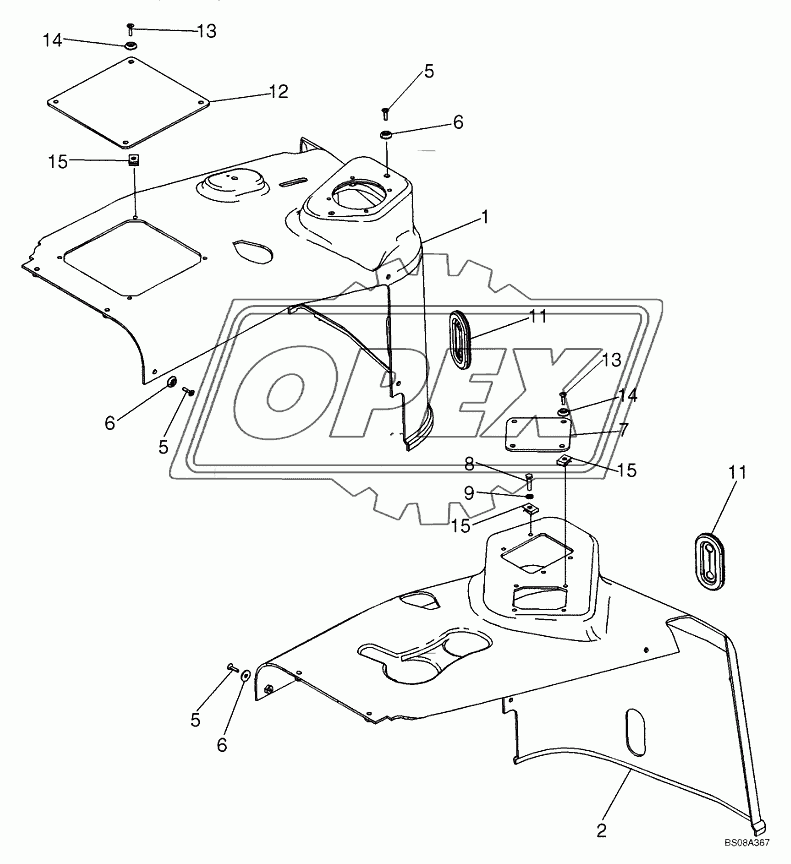 CANOPY, ROPS ­ CONSOLES, SIDE