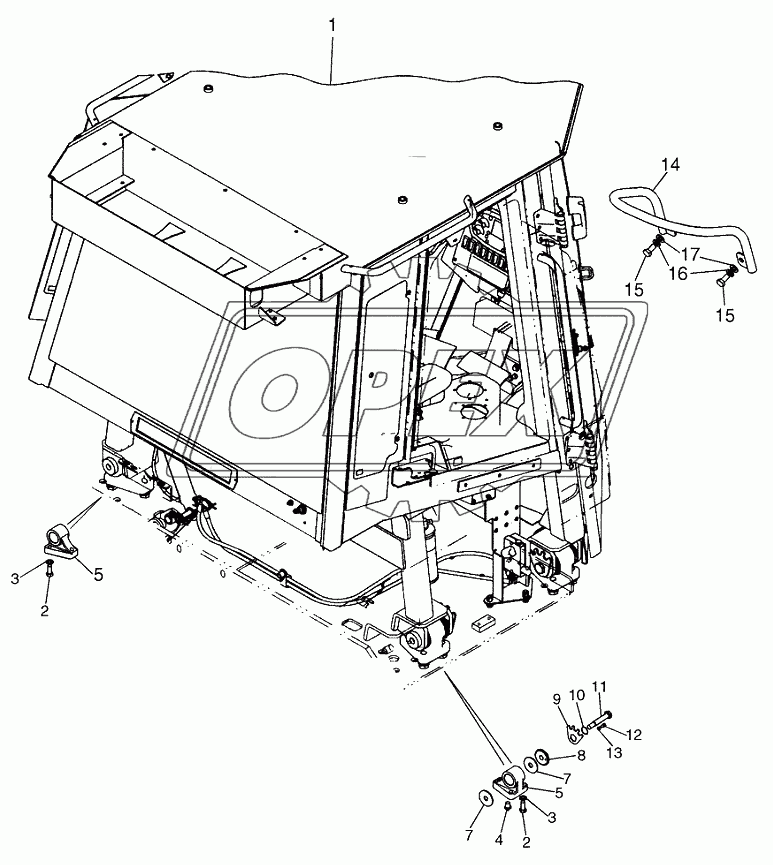 CAB ­ FRAME AND MOUNTING