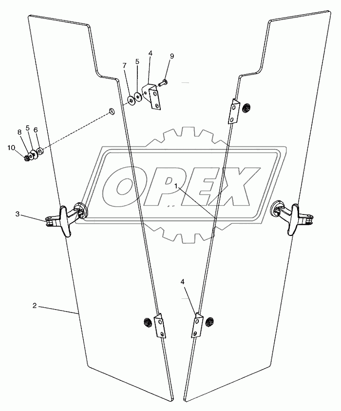 CAB ­ WINDOW VENTS ­ HARDWARE