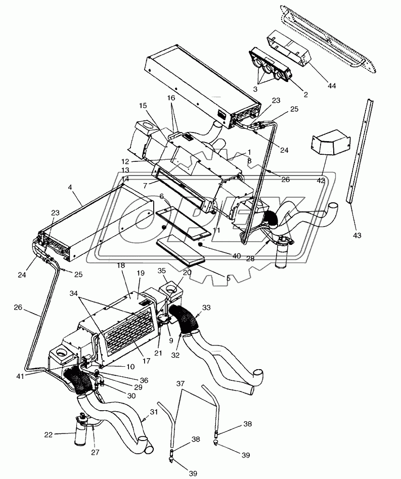 CAB ­ HEATER AND AIR CONDITIONING