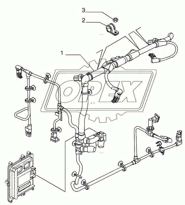 FUEL INJECTION SYSTEM ­ HARNESS, ENGINE