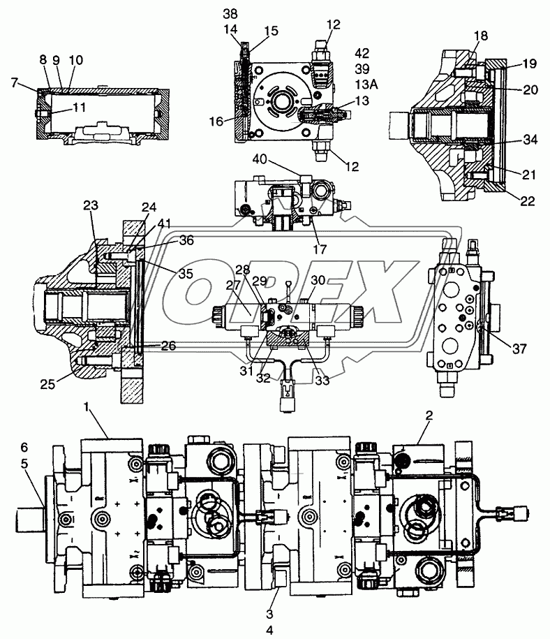 PUMP ASSY ­ HYDROSTATIC