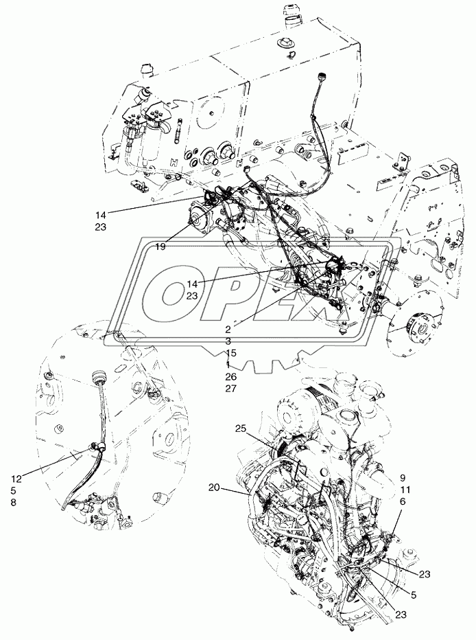 HARNESS, ENGINE (LEFT­HAND SIDE AND REAR)