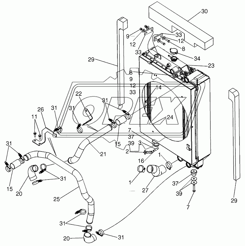 RADIATOR ­ MOUNTING